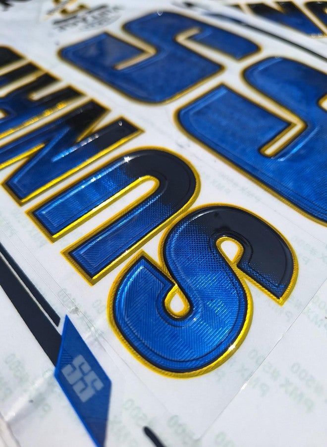 COTTONTAIL | 3D FNSHR Edition | English Willow | Embossed Cricket Bat Sticker | Blue - Image 4